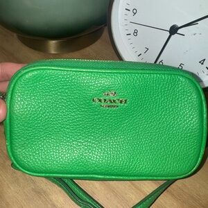 Coach Green Pebbled Jamie Camera bag